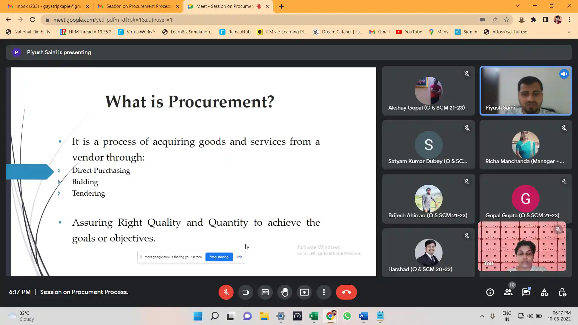 PGDM - Procurement Process